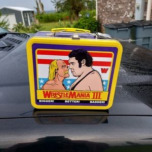 Wrestle Mania lll lunch box
